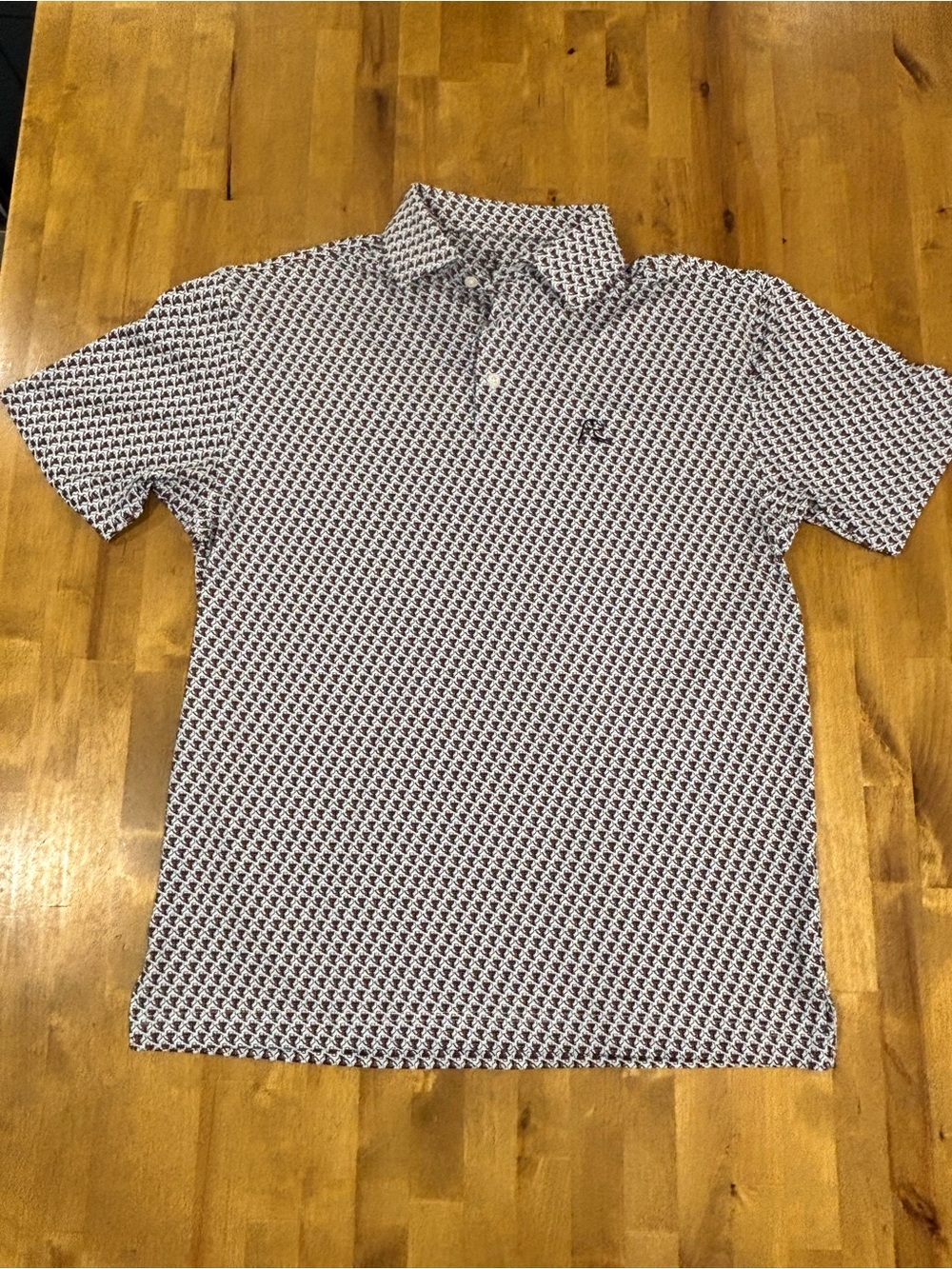 Rhoback Texas Tech Red Raiders Men’s M Double T Performance Golf Polo